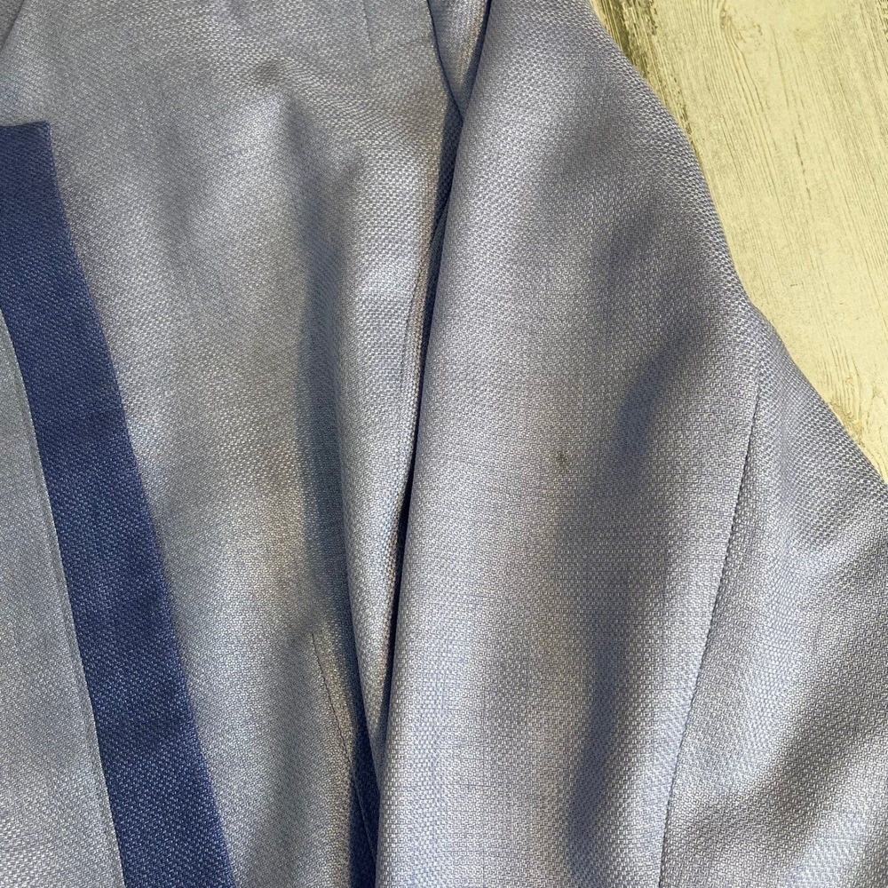 Larry Levine Women's Vintage Lavender Textured Blazer Belted Jacket Size 20W - Picture 9 of 10